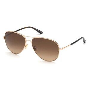 NEW TOM FORD SUNGLASSES GOLD BROWN MEN EYEWEAR
